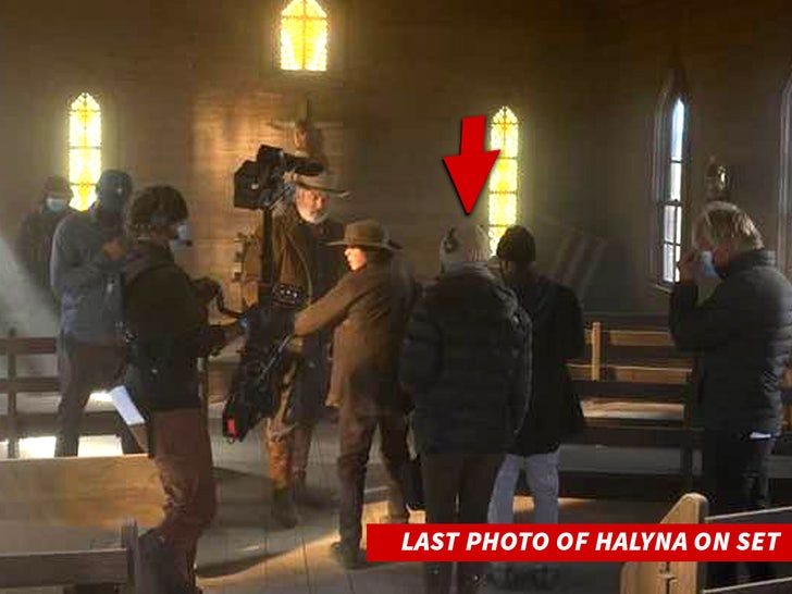 halyna on set