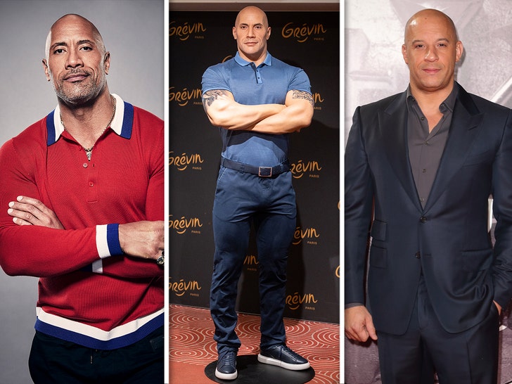 vin diesel the rock wax figure getty 1